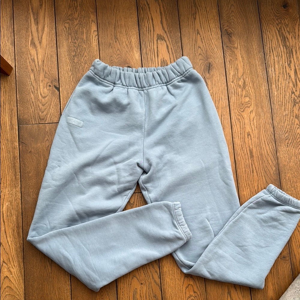 set active light blue/gray sweatpants 100% cotton size extra small